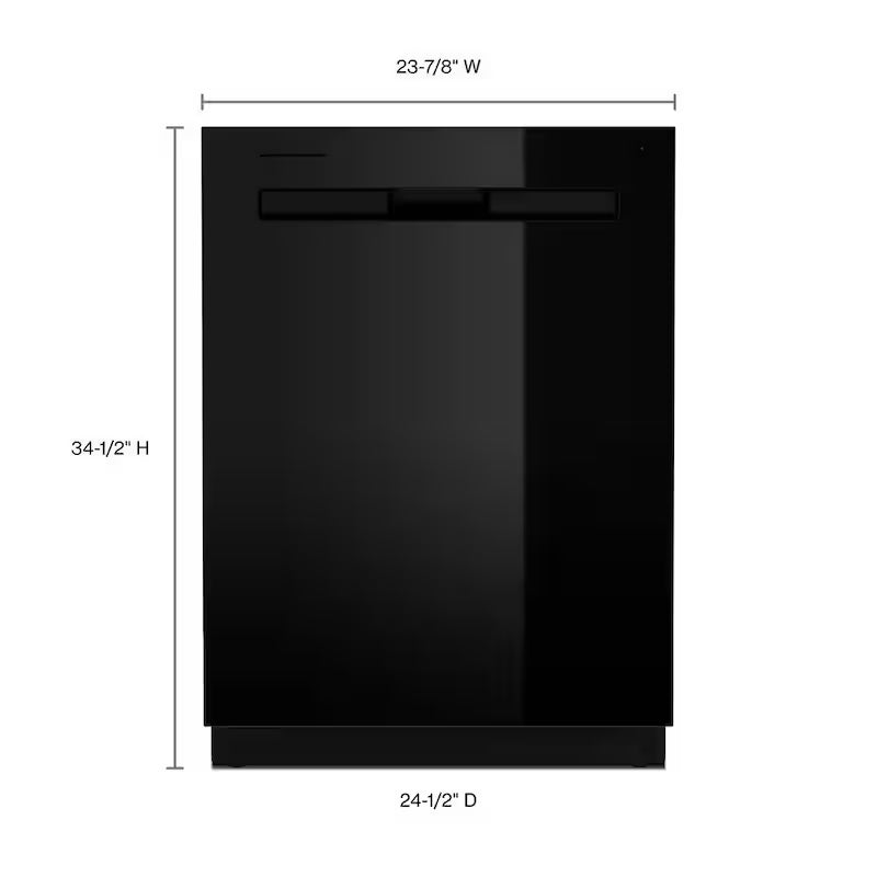 Black Built-in Dishwasher with Dual Power Filtration M939145