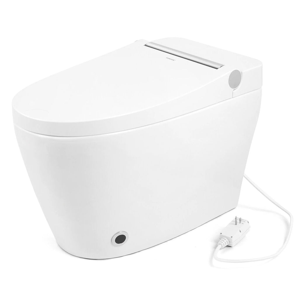 One Piece Tankless Smart Toilet with Foot Sensor Flush I9301