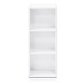 White 3 Tier Open Shelf Bookcase K31952