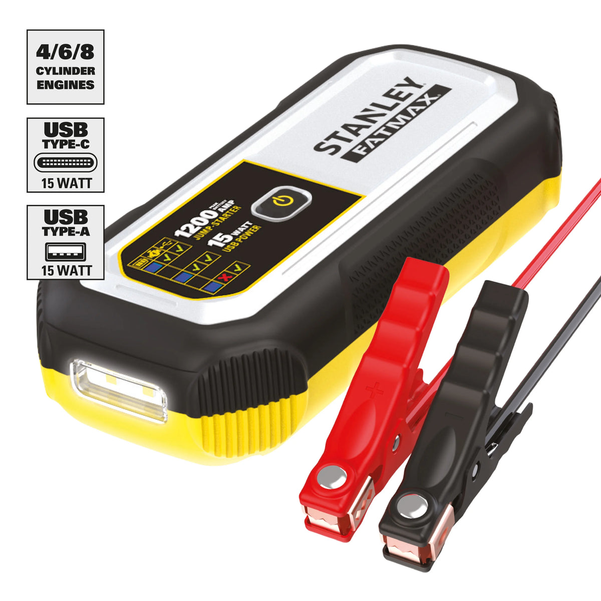 1200 Amp Lithium Jump Starter with USB Power Bank Q330274