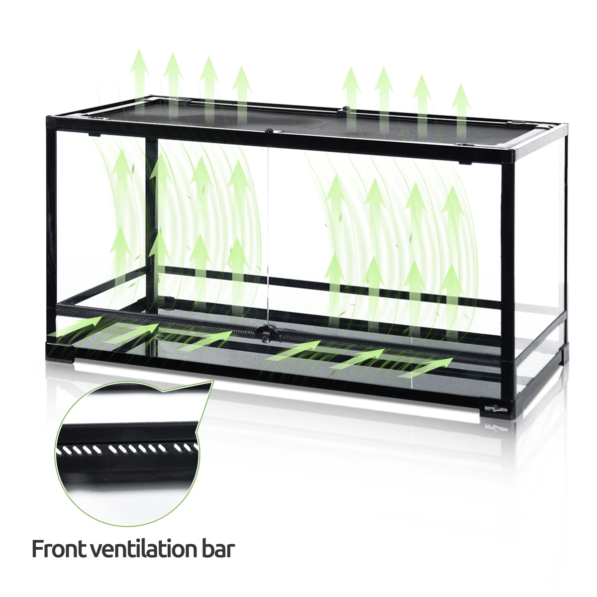 Glass Reptile Terrarium 50 Gallon 36" x 18" x 18" with Screen Ventilation X996