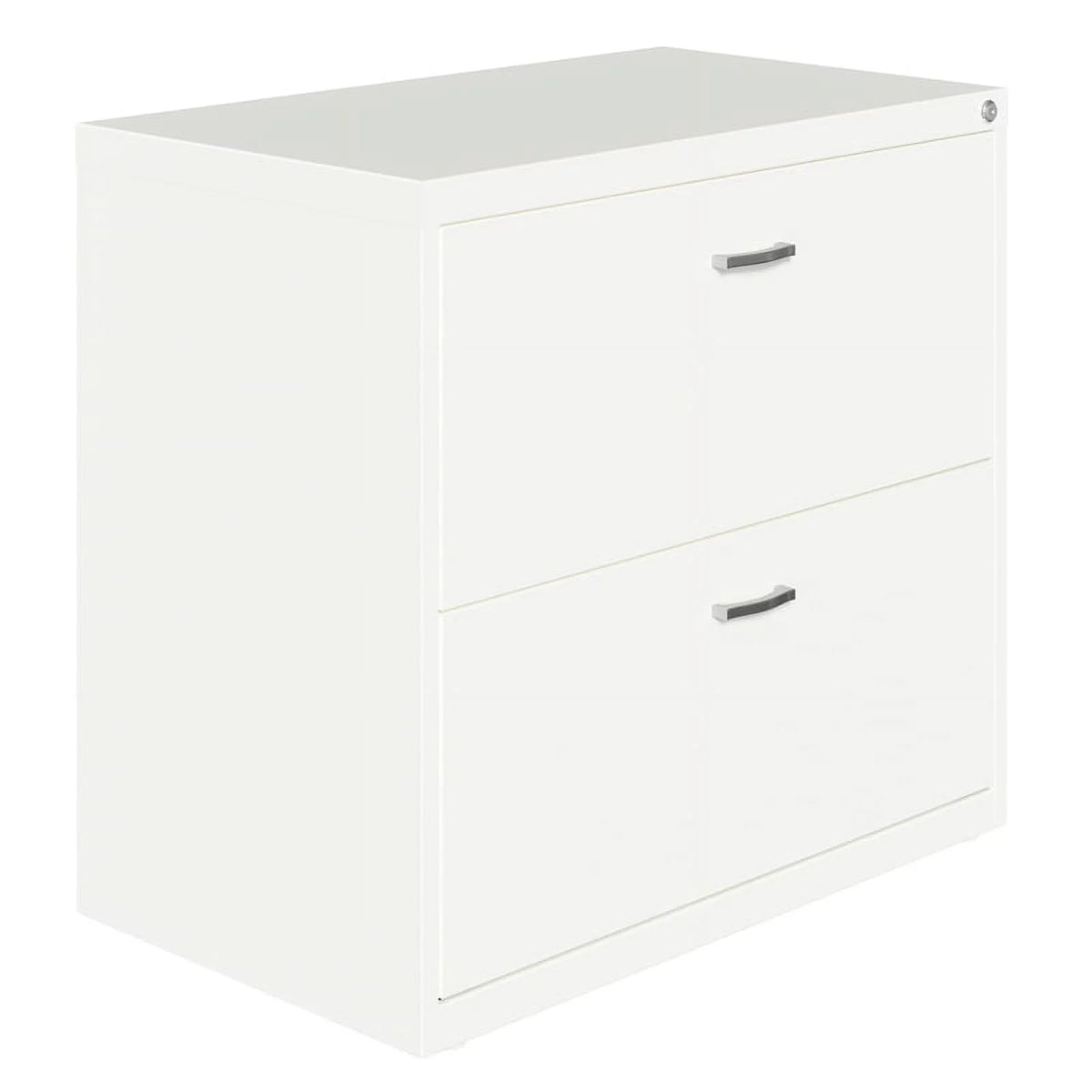 White 2 Drawer Metal Filing Cabinet Set of 2 Y291