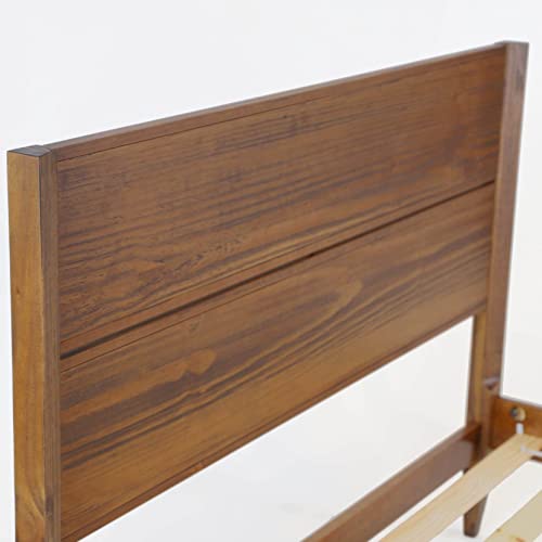 Queen Size Solid Wood Platform Bed Y39813