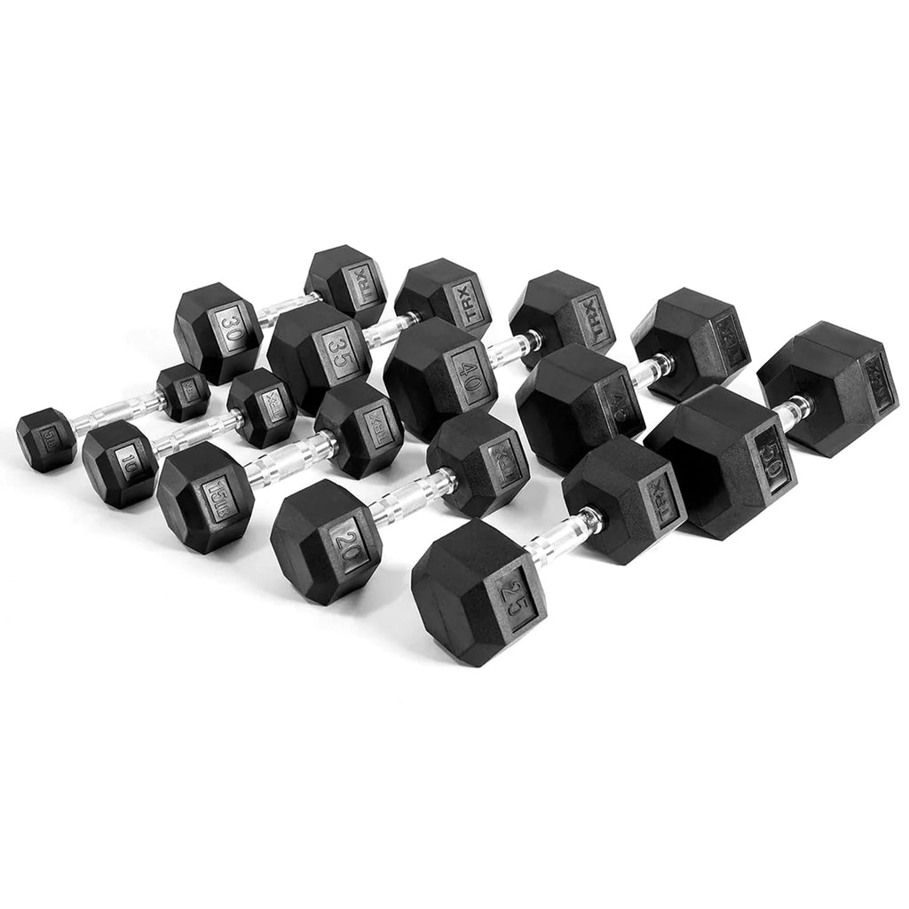 30lb Hex Rubber Dumbbell 1 Pair W7748