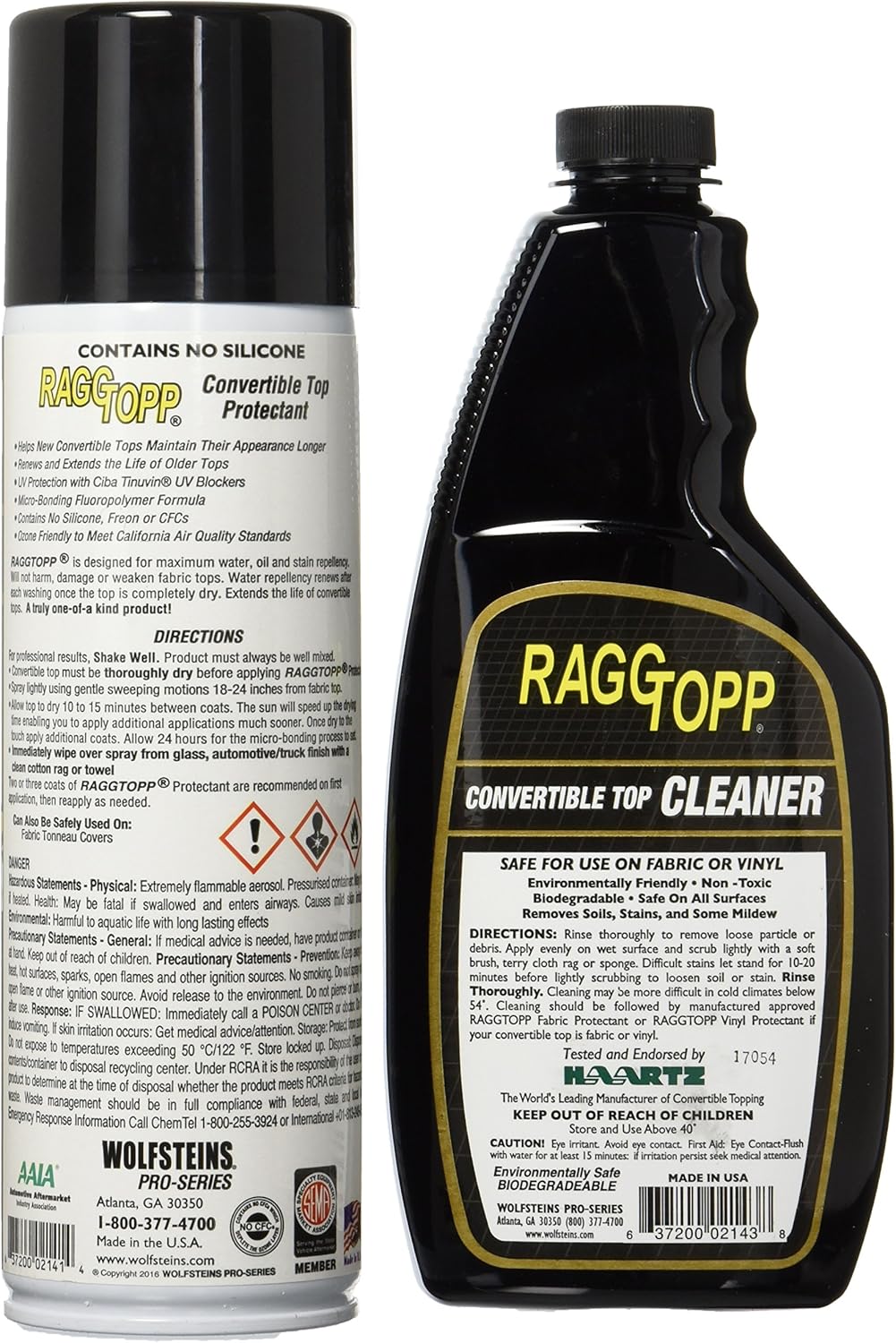 Fabric Cleaner and Protectant Twin Pack Convertible Top Care Kit F40690