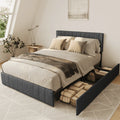 Full Bed Frame with 4 Storage Drawers R854