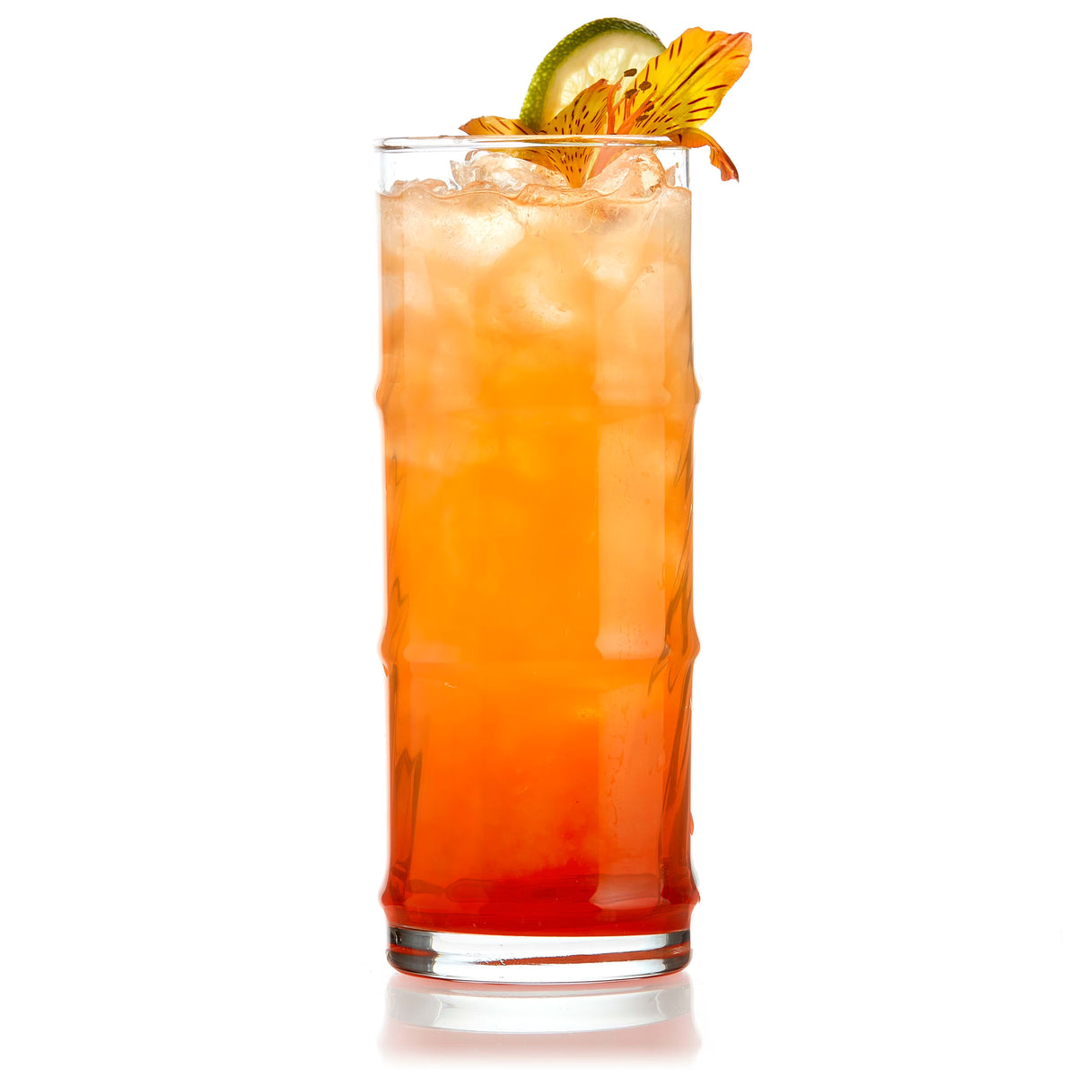 Tiki Bamboo Hi-Ball Glasses, 16-ounce, Set of 4 L330