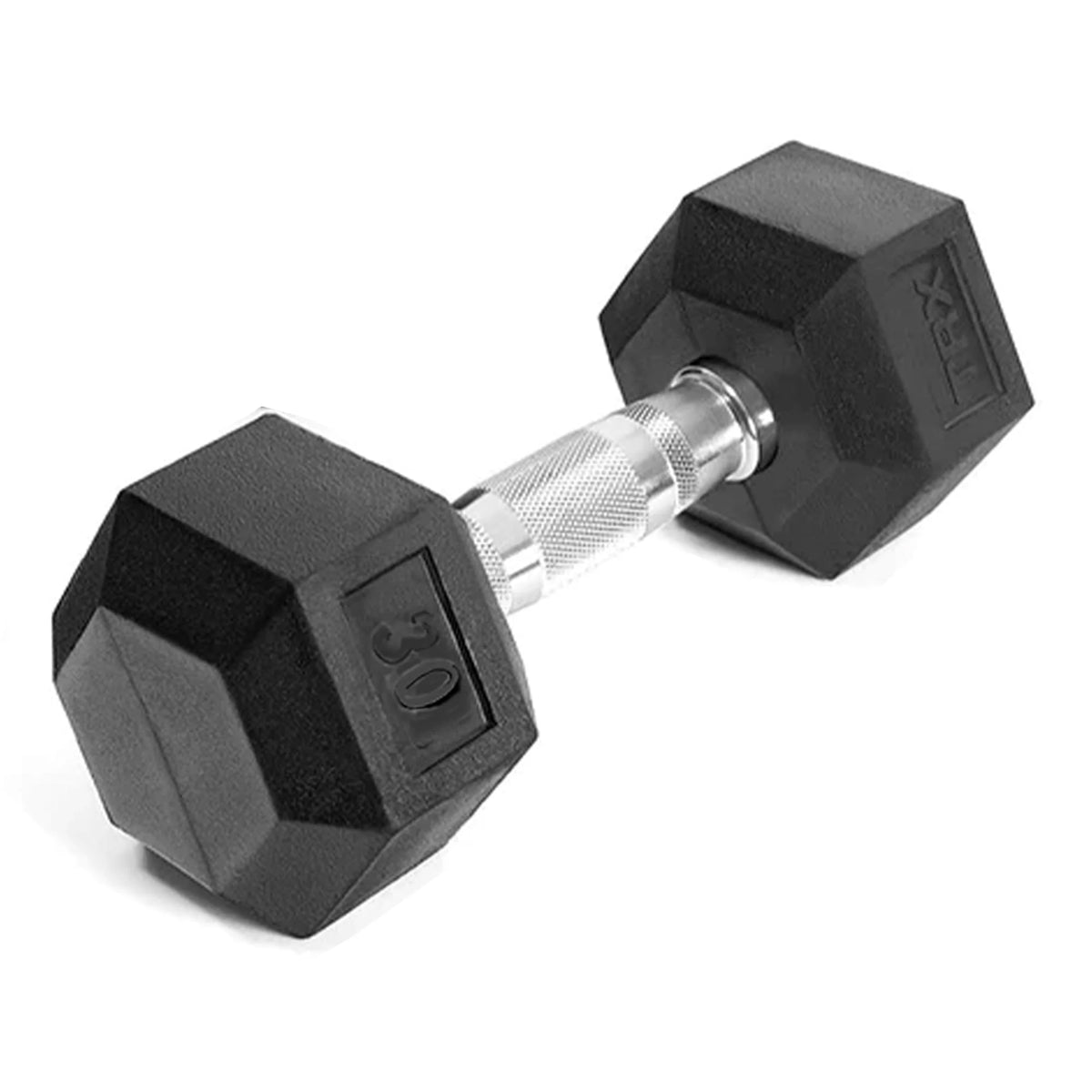 30lb Hex Rubber Dumbbell 1 Pair W7748