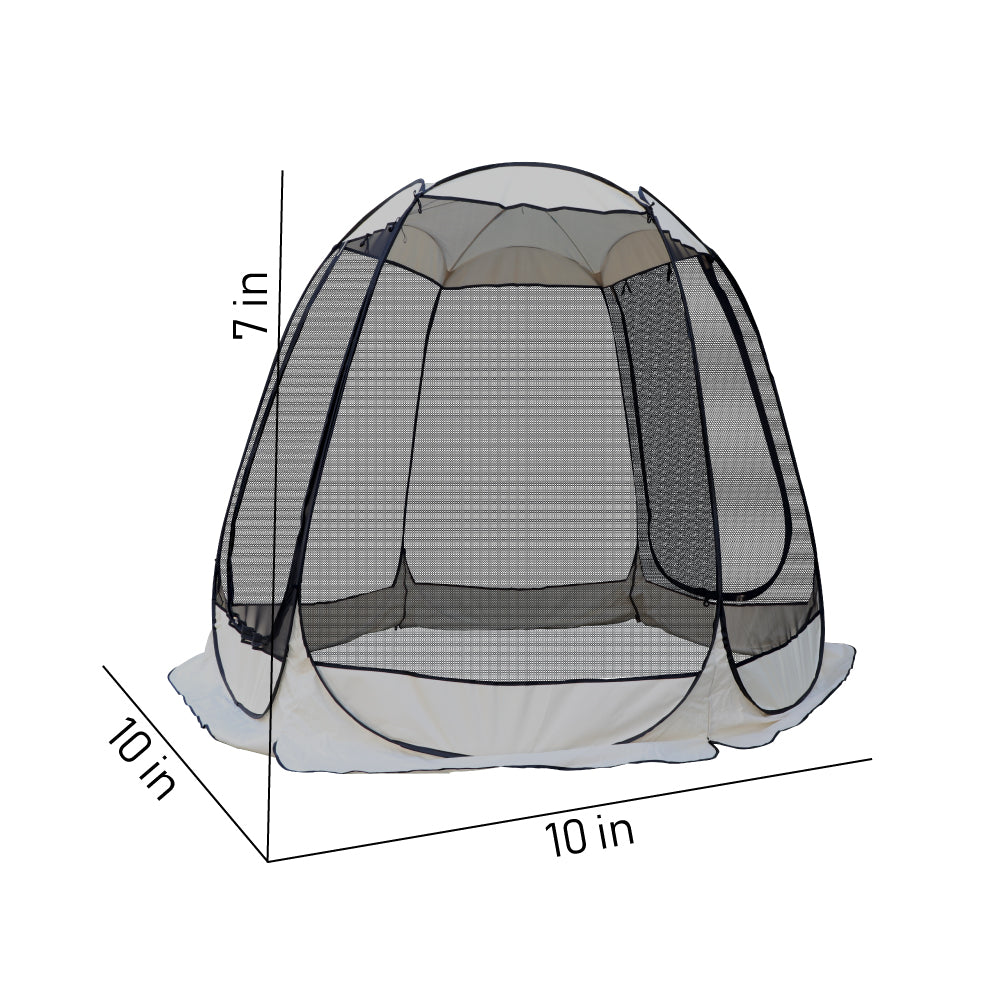 Pop Up Gazebo Tent With Screen Mesh D204365