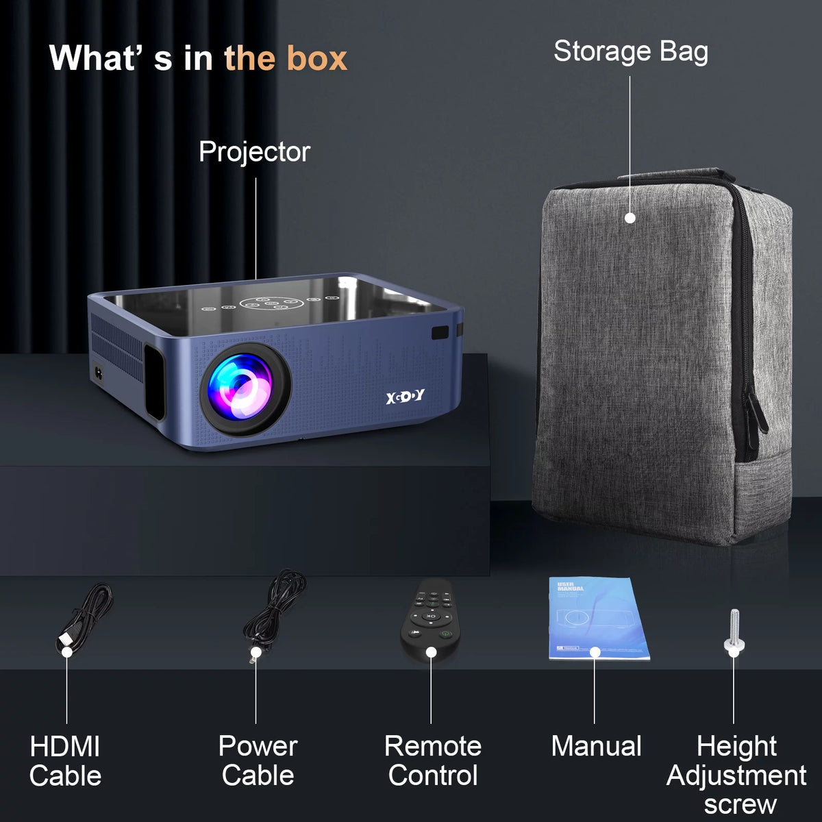 1080p Android TV Smart Projector P744016