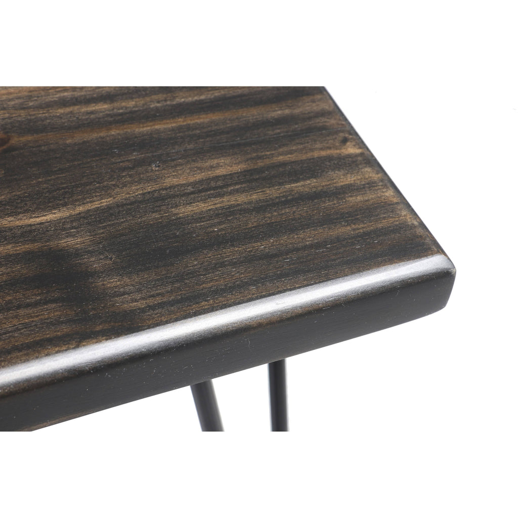 Weathered Gray Wood Bench R20217