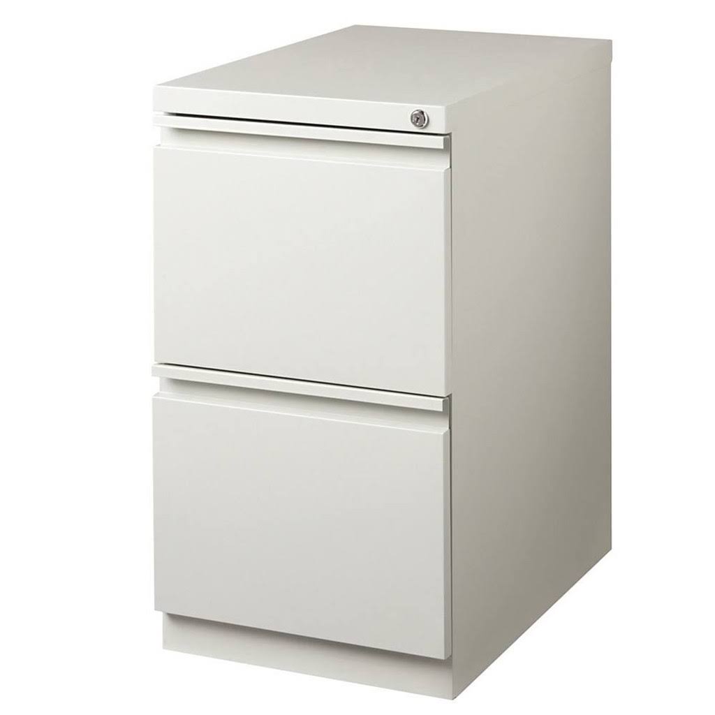 Light Gray 2-Drawer Metal Mobile File Cabinet I419