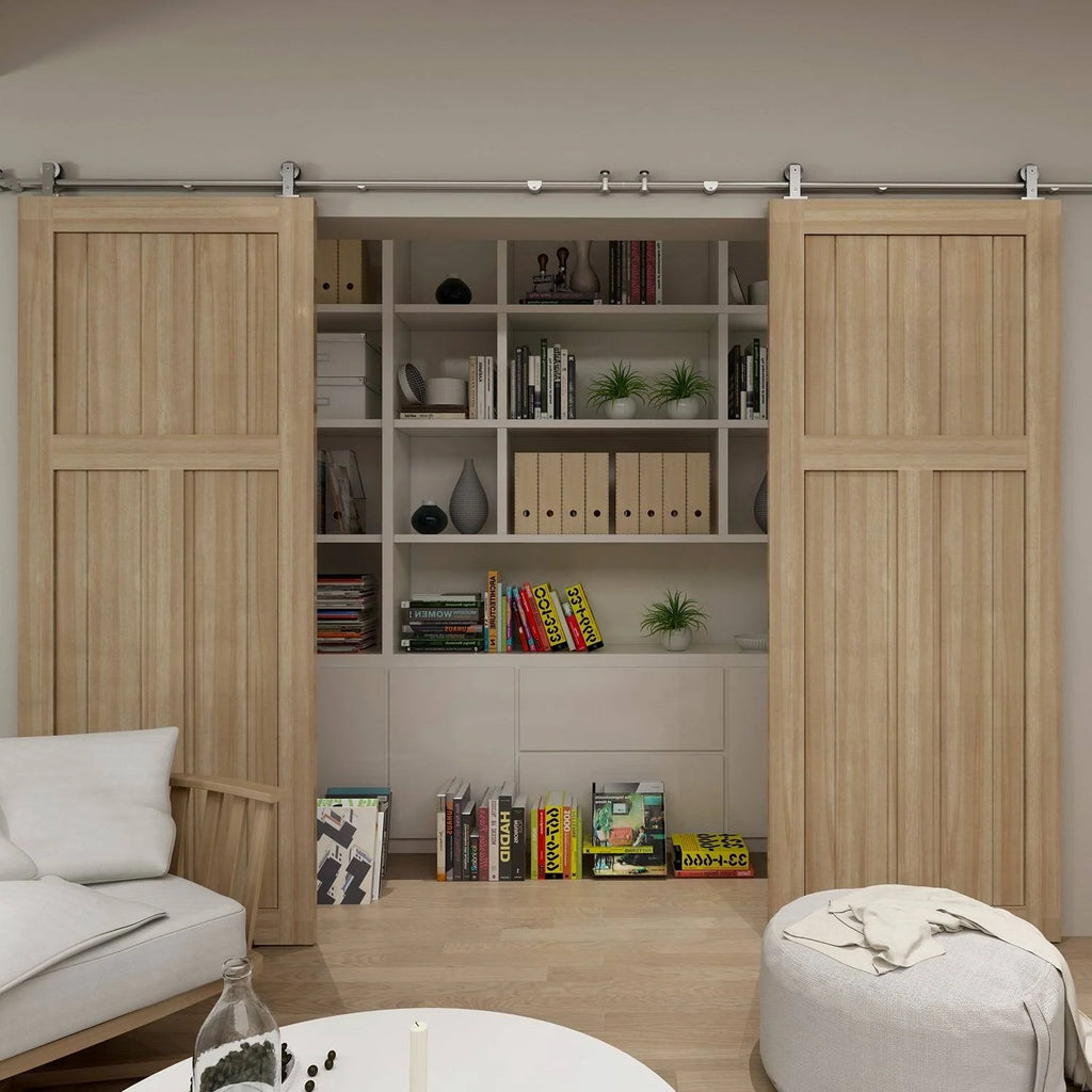 Unfinished Pine Barn Door Slab 42 in. I4984
