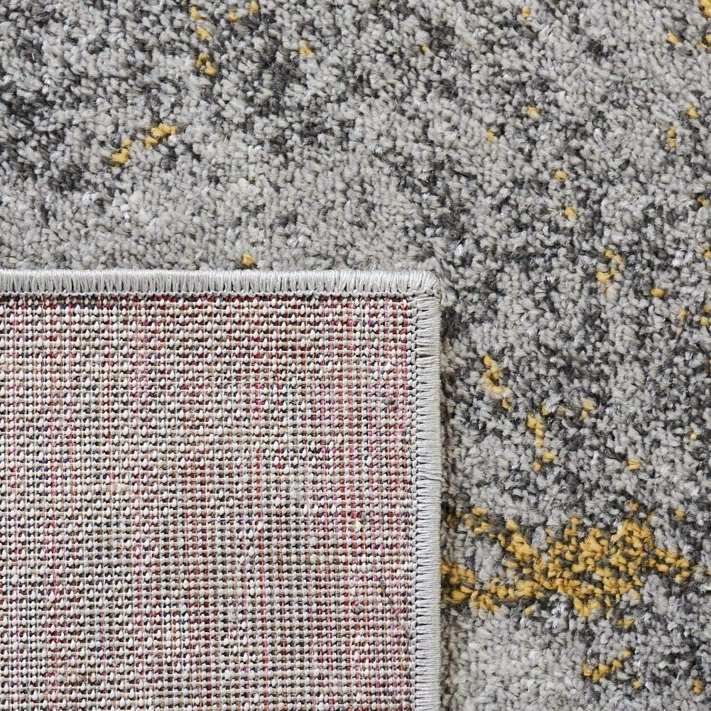 Grey & Yellow Area Rug M3992