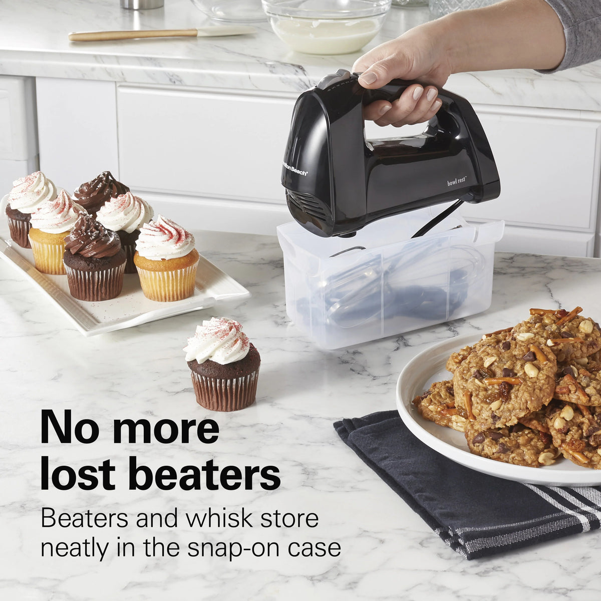 6 Speed Hand Mixer with Storage Case N82830