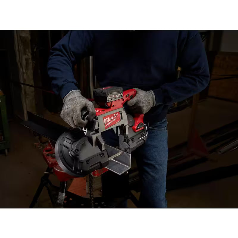18-V Lithium-Ion Brushless Cordless Deep Cut Band Saw with Two 5.0Ah Batteries B7890