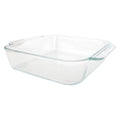 2-Quart Square Clear Glass Casserole Baking Dish V9056