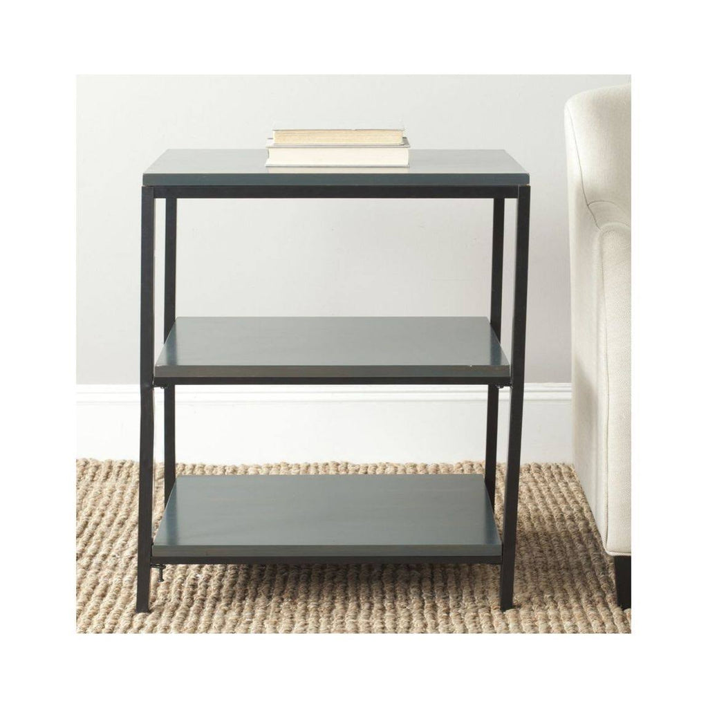 3 Tier Steel Teal Shelf Unit H495214