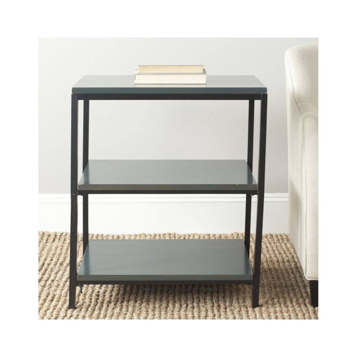 3 Tier Steel Teal Shelf Unit H495214