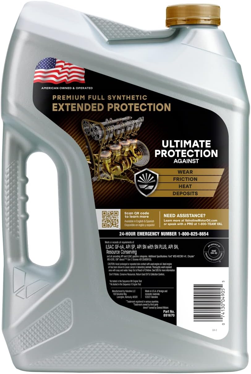 Full Synthetic Motor Oil SAE 5W-30 5 QT (Pack of 2) B49287
