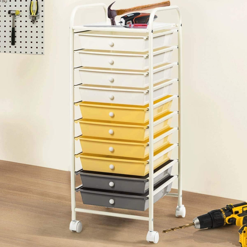 10 Drawer Rolling Storage Cart V94930