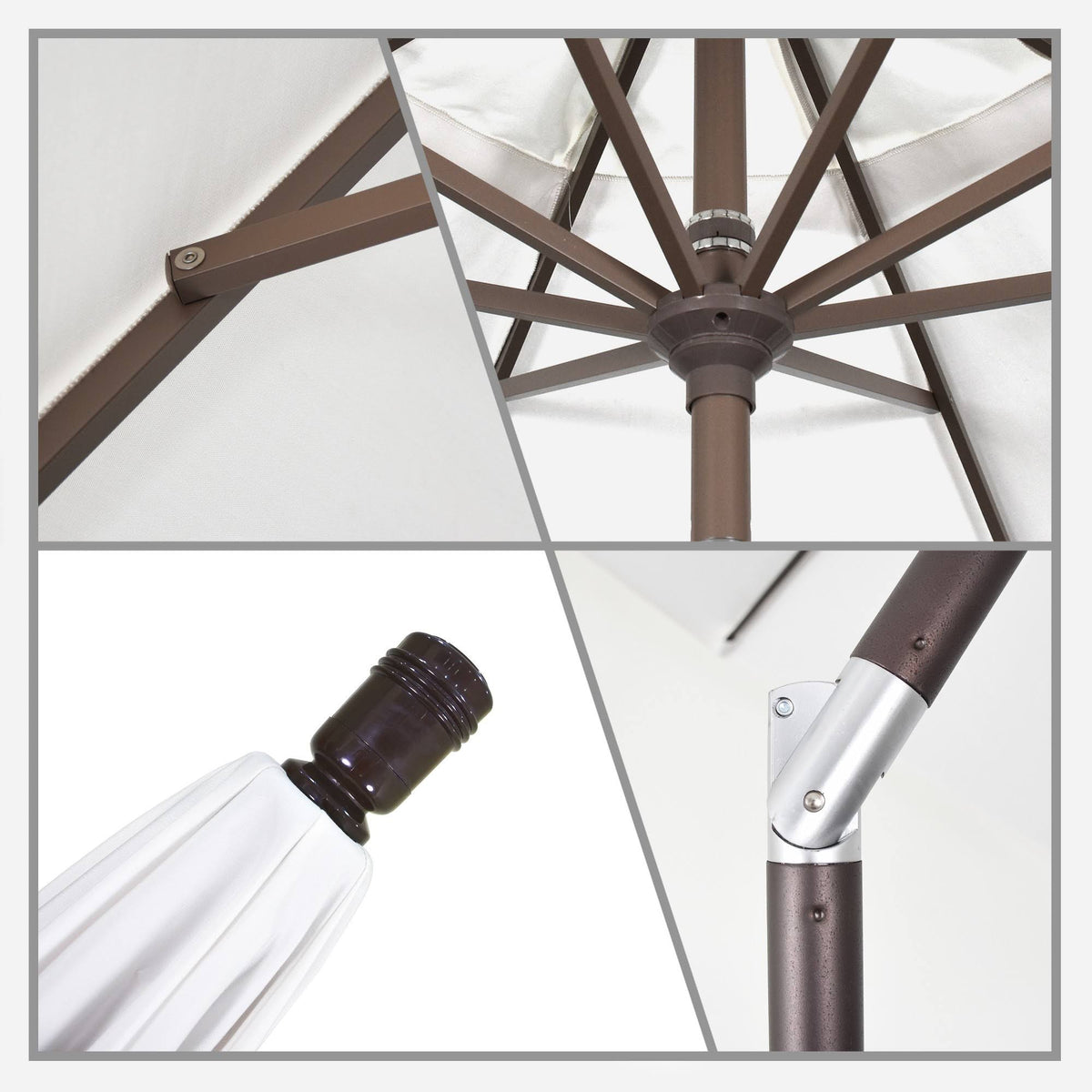 9 ft. Auto Tilt Aluminum Patio Umbrella M424843
