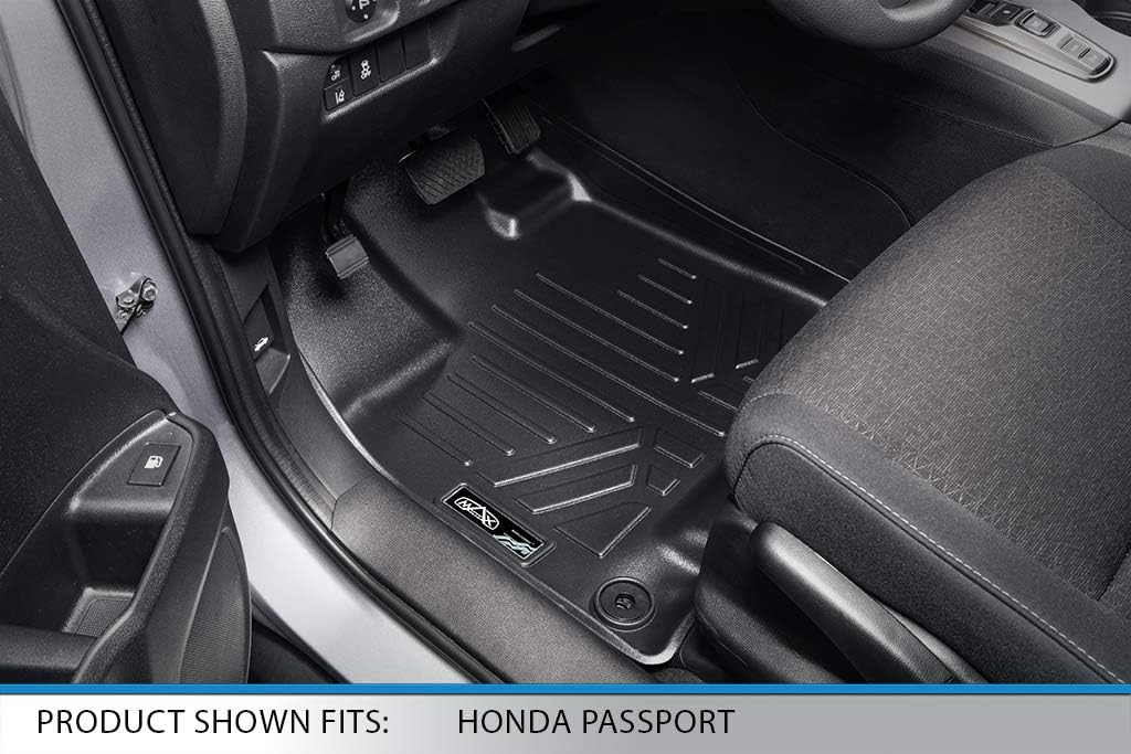 Custom Fit Floor Mats 2 Rows and Cargo Liner Set Black F7720