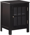 White Modern Farmhouse Accent Cabinet End Table X402799