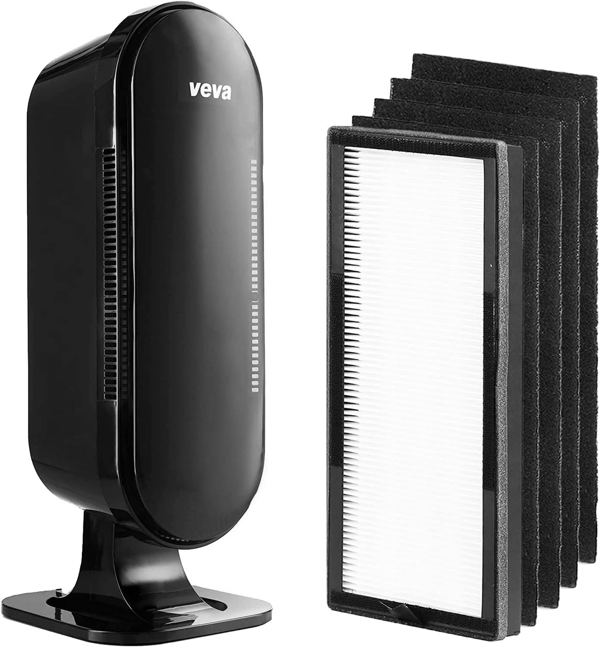 Black HEPA Air Purifier with 4 Carbon Pre Filters V644460