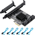 6 Port SATA 3.0 PCIe Controller Card with 6 SATA Cables X652020