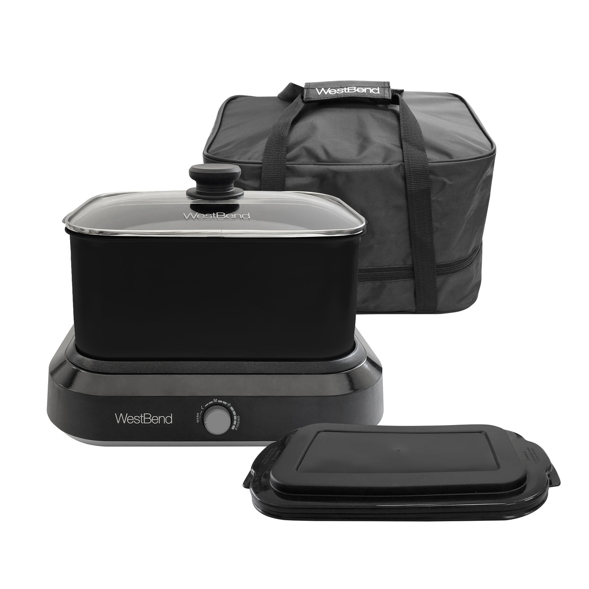 6 Qt. Black Slow Cooker with Non-Stick Surface J806983