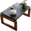 Walnut Oval Nesting Coffee Table Set of 2 with Metal Legs B7276
