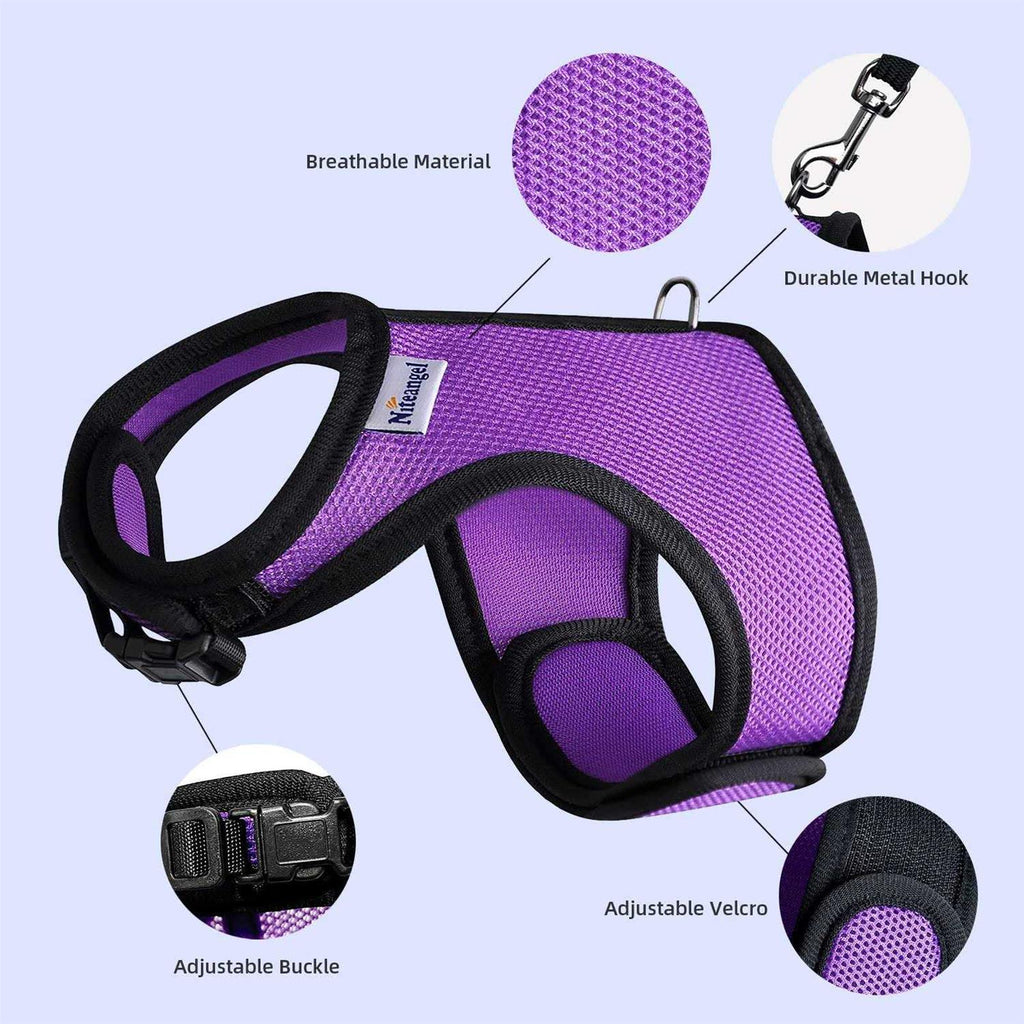 Adjustable Soft Harness with Elastic Leash for Rabbits C5220