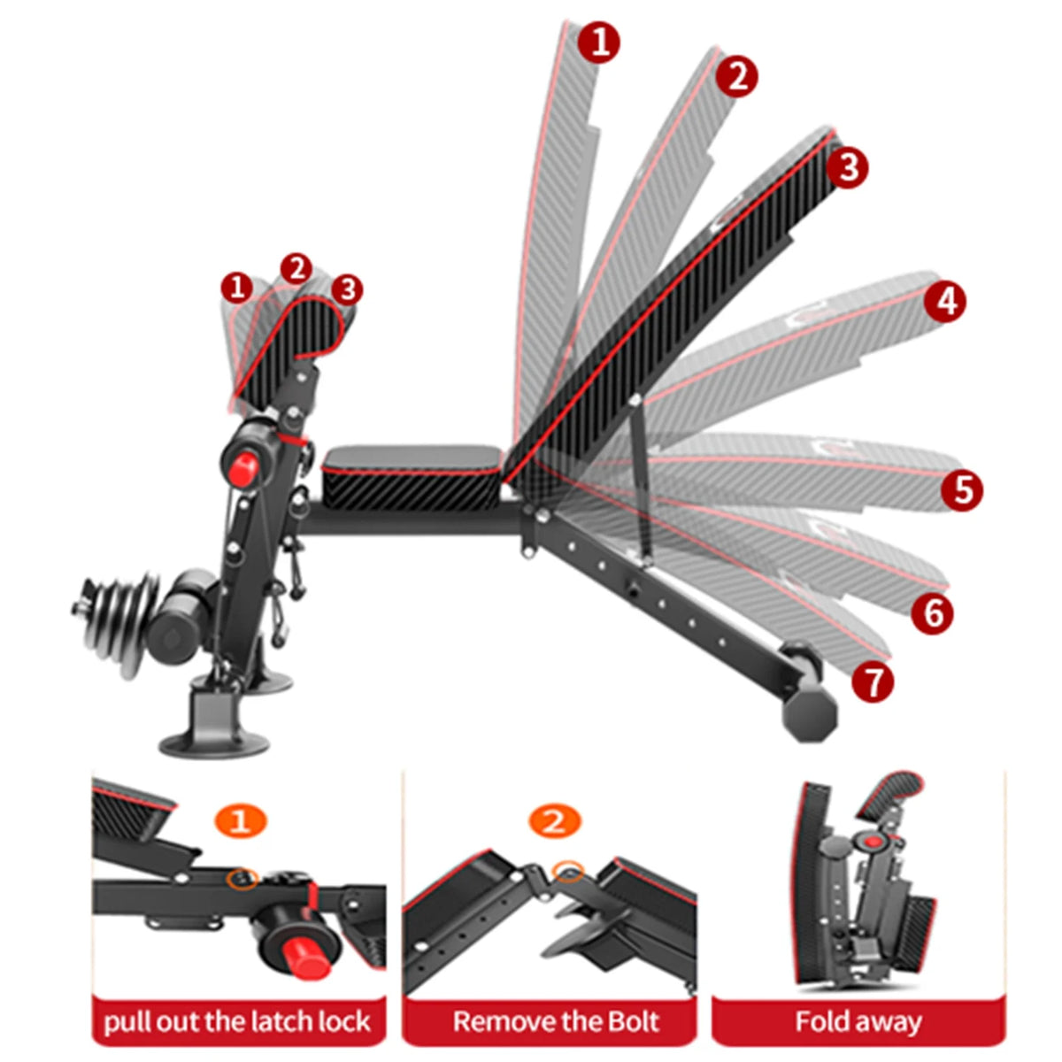 Adjustable Foldable Weight Bench Q54784