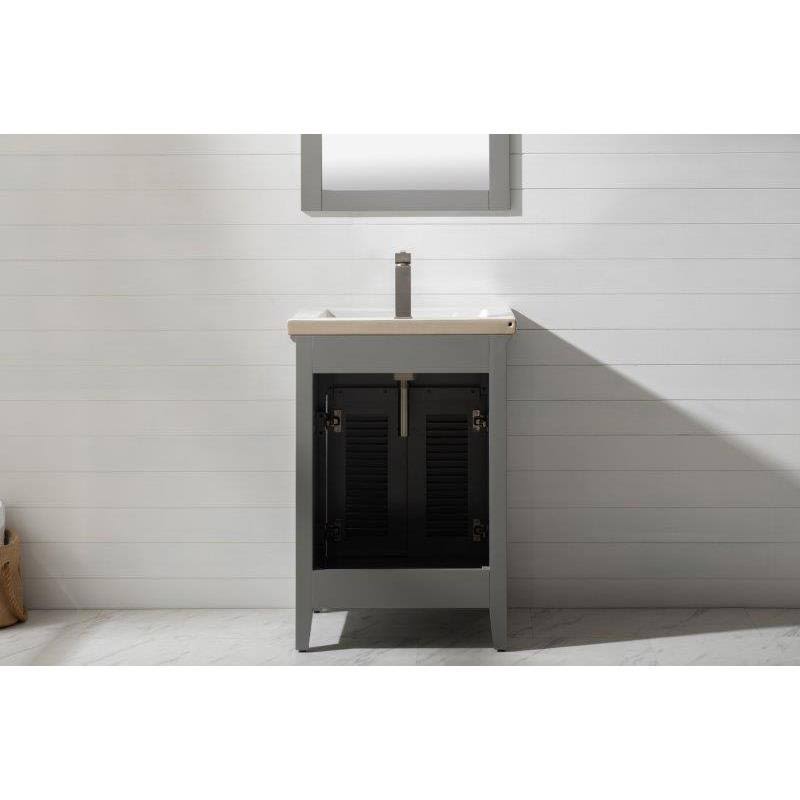 Gray Single Sink Vanity V57631