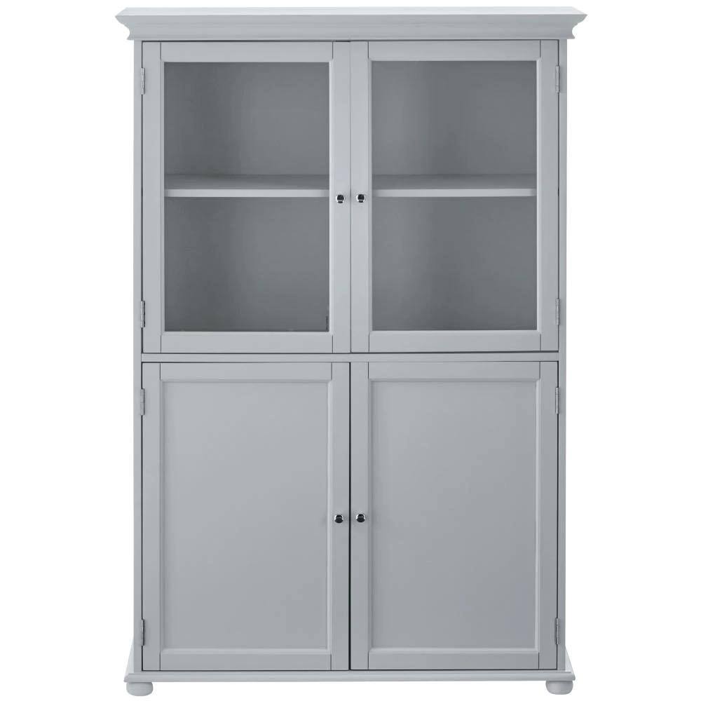 Linen Storage Cabinet in Dove Grey Gray / Cottage M34557