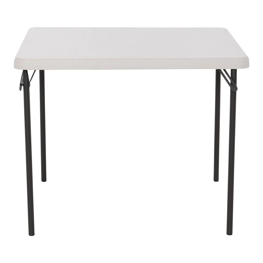 37 inch Square Folding Table White Granite N444
