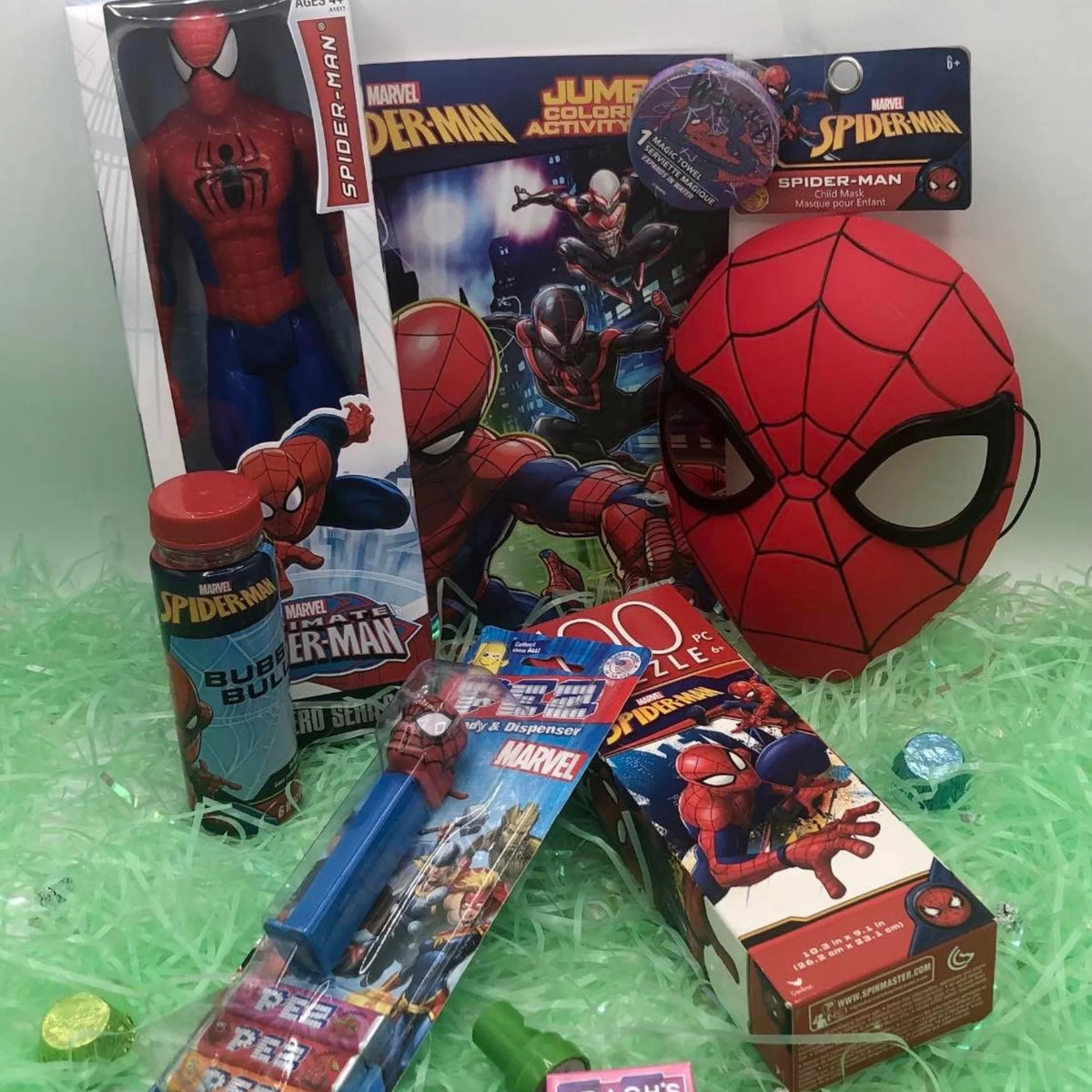 Spiderman Easter Basket Prefilled with Toys W137