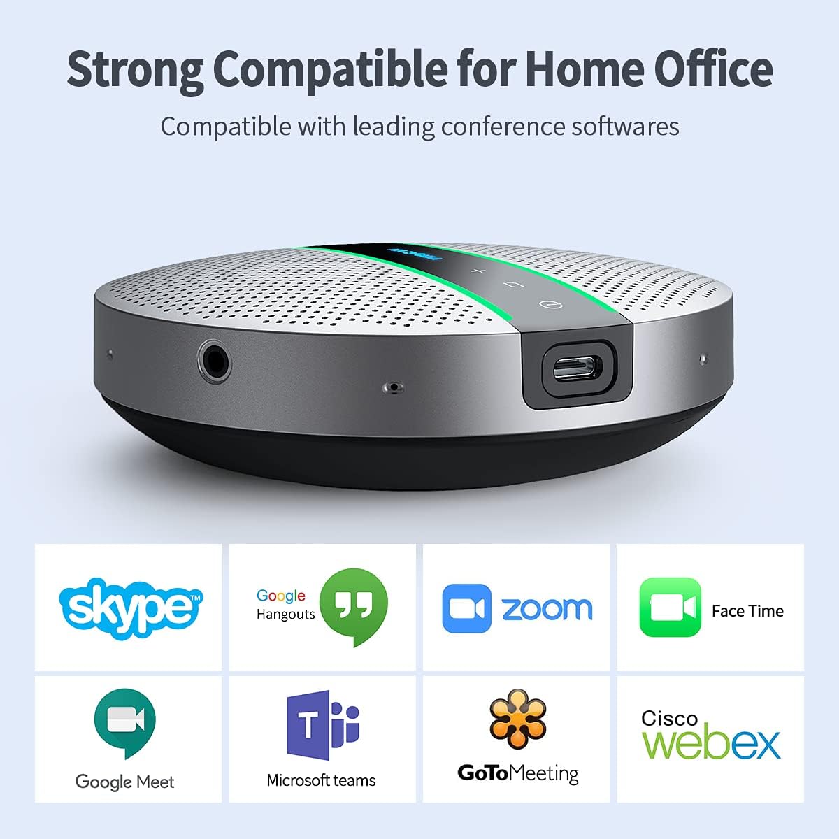 Bluetooth Speakerphone with 6 Microphones, 18H Call Time, Bluetooth 5.0 Z9551