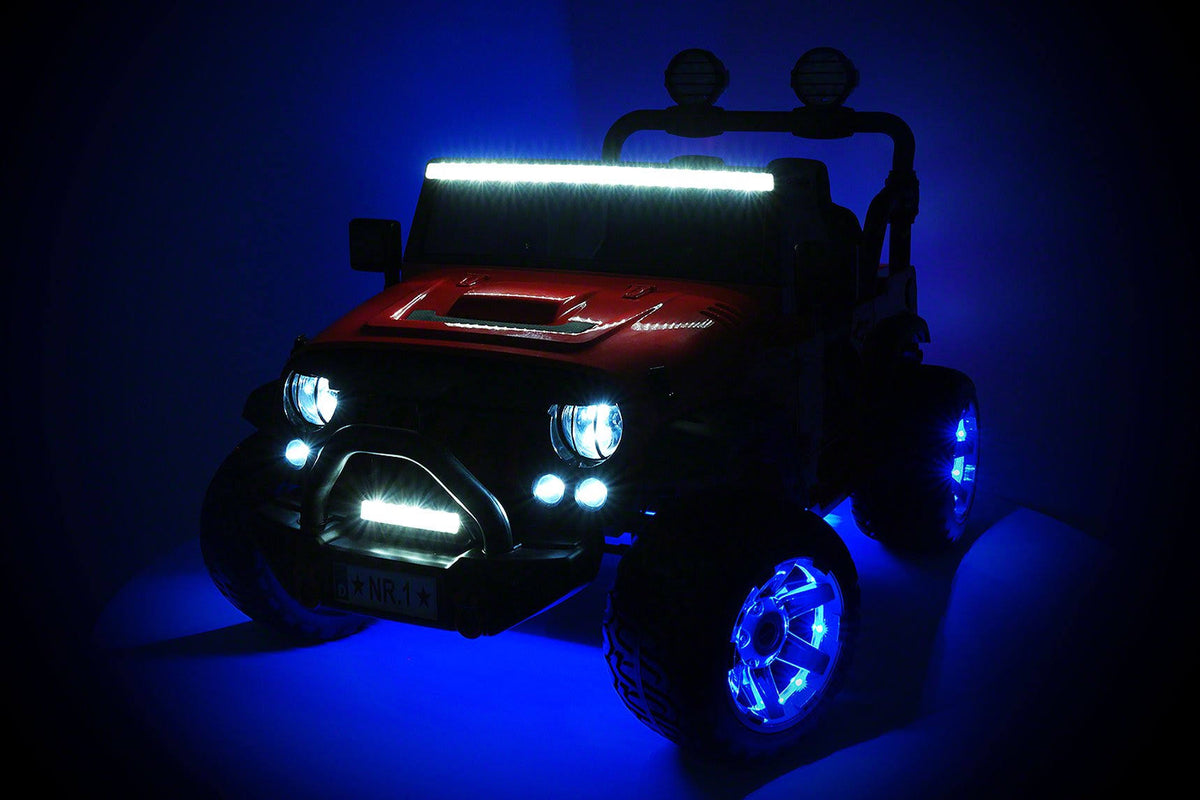 12V Power Ride-On Car Truck with R/C Parental Remote and LED Wheels H178