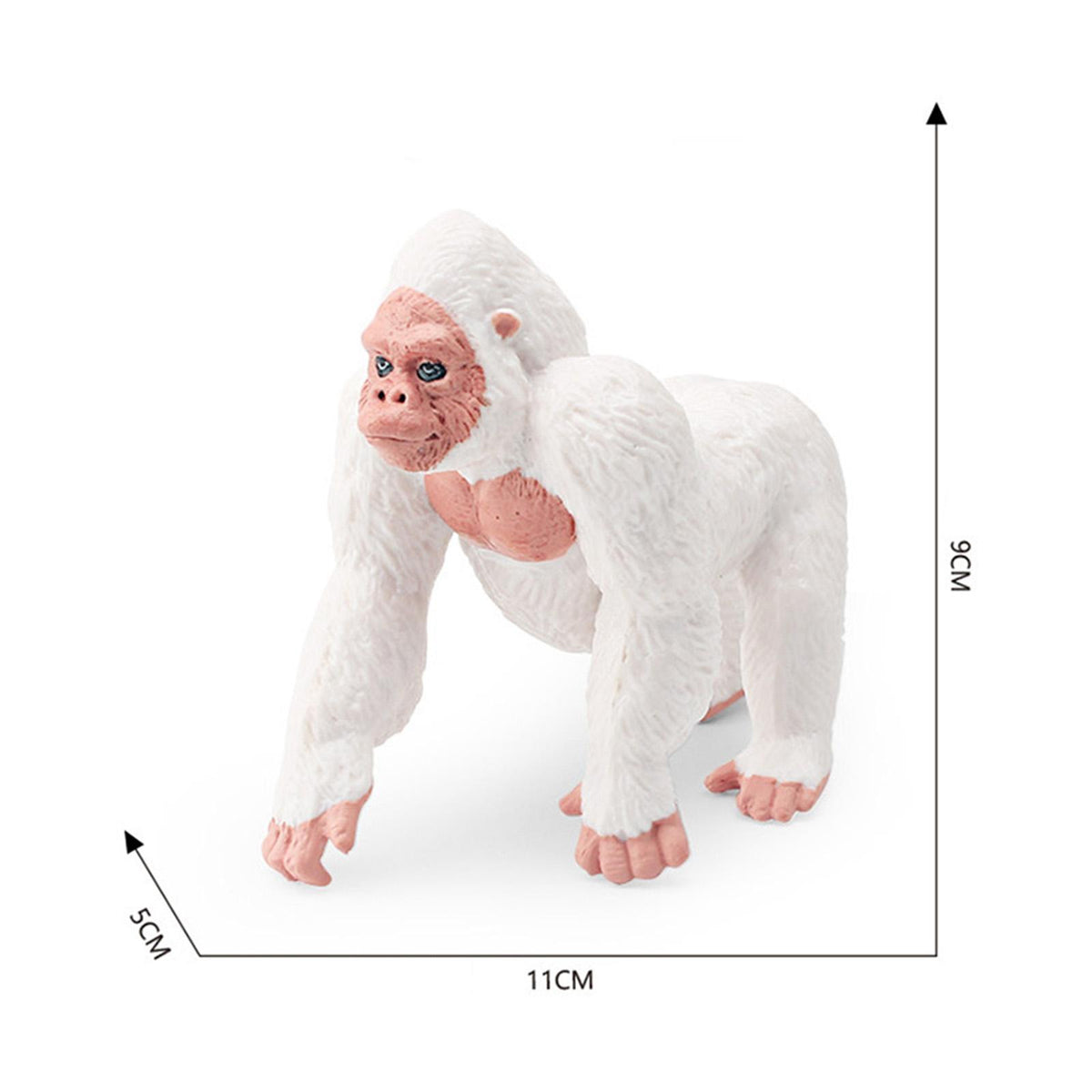 White Gorilla Action Figure Toy Statue O13845