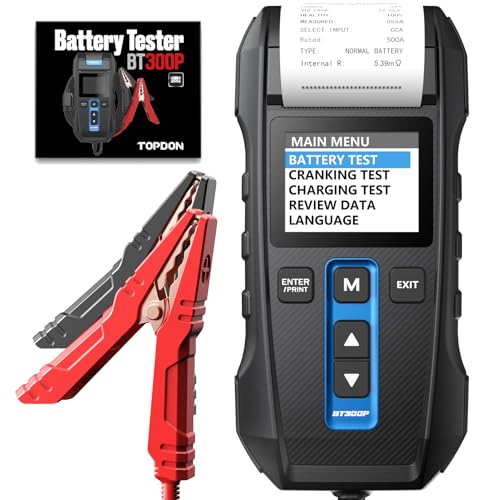 12V 24V 100-2000CCA Lead-Acid Battery Tester with Built-in Printer S761