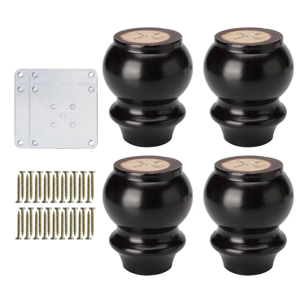 4" Wood Furniture Leg 4 Pack F970