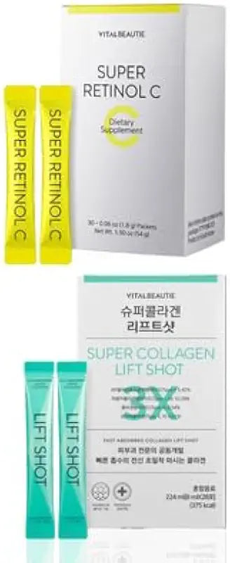 Retinol C Powder Skincare Supplement 30 Packets Collagen K5279