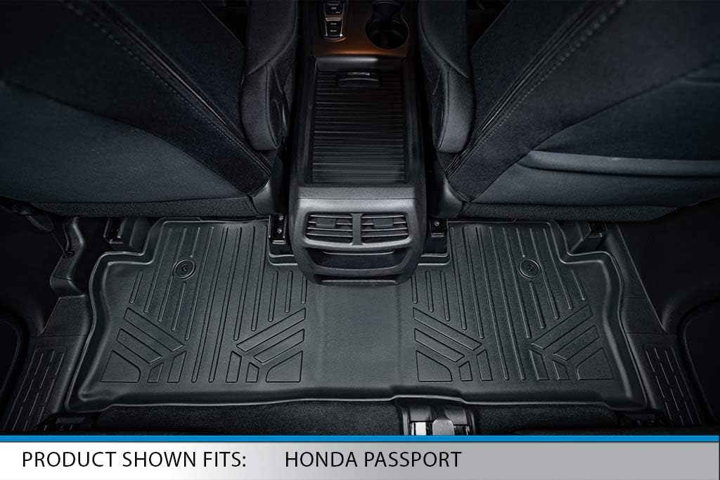 Custom Fit Floor Mats 2 Rows and Cargo Liner Set Black F7720