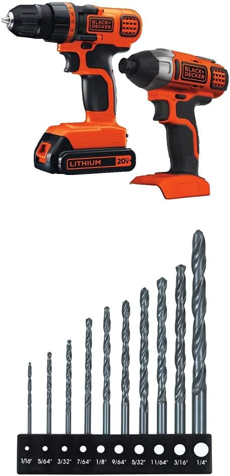 Cordless Drill/Driver + Impact Driver Combo Kit F86844