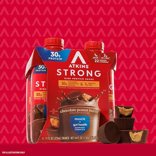 Milk Chocolate Flavored High Protein Shake, 30g Protein, 12 Count D628
