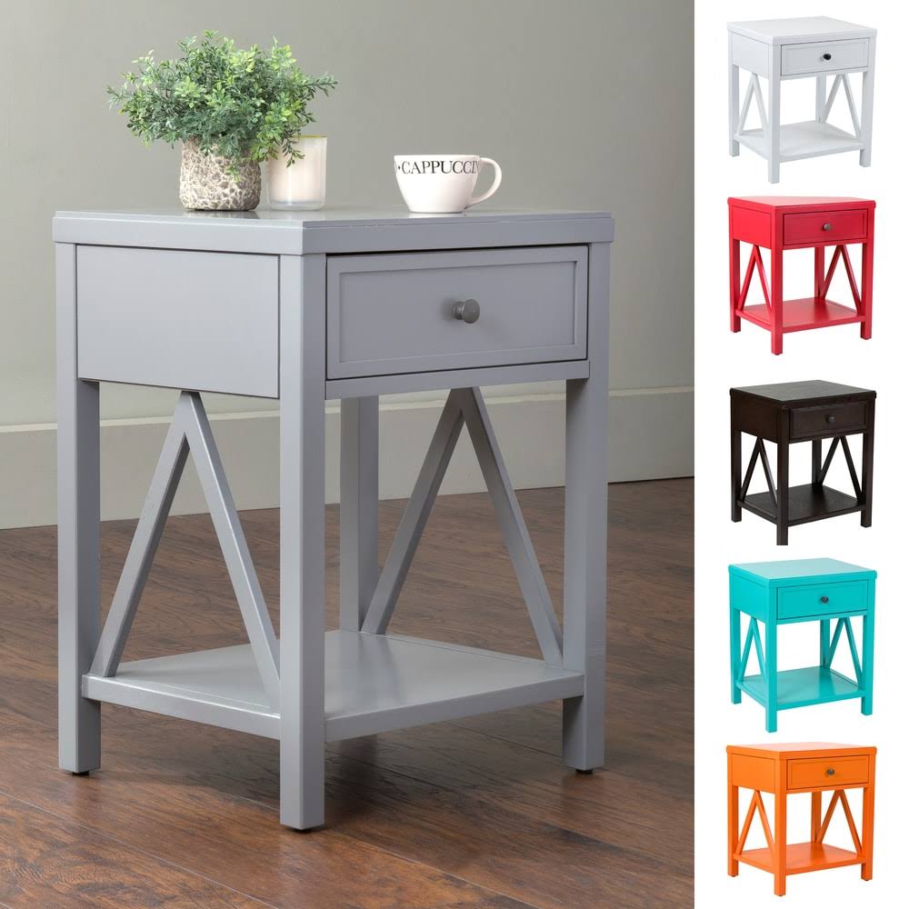 Acacia Wood End Table A10757