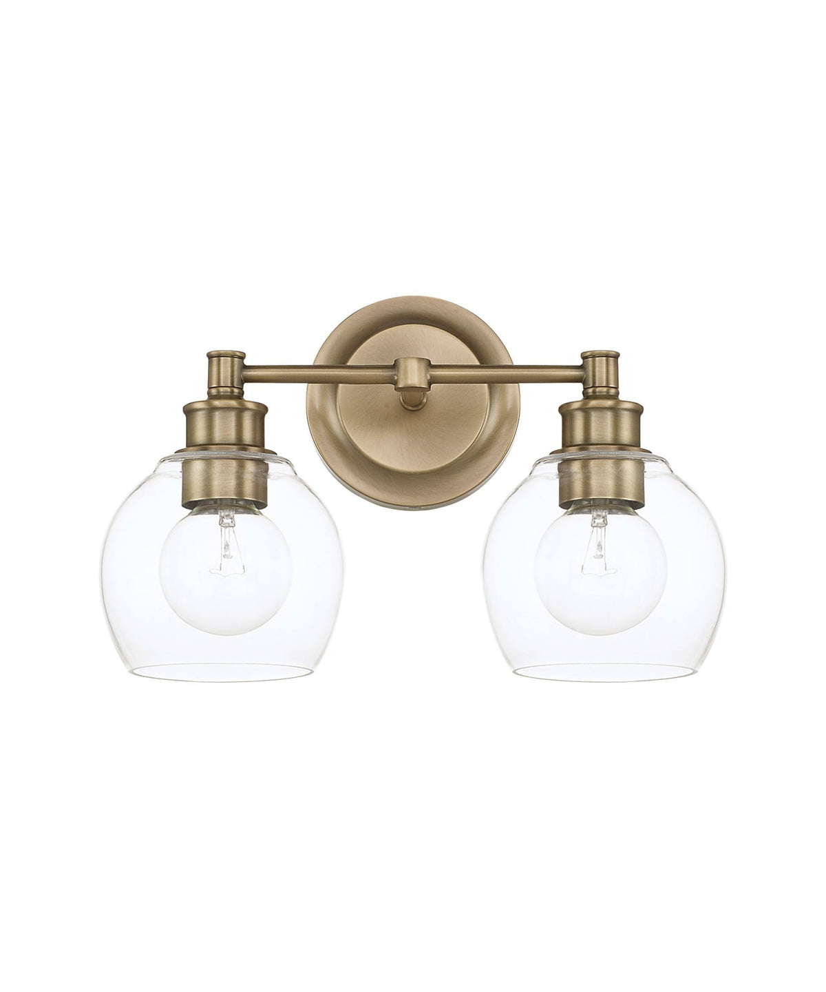 Aged Brass 2 Light Vanity D887481