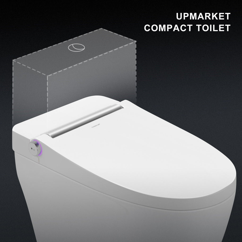 One Piece Tankless Smart Toilet with Foot Sensor Flush I9301